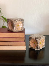 Load image into Gallery viewer, Vintage Italian Alabaster Stone Block Owl Bookends
