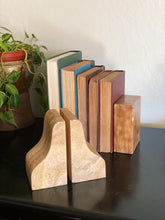 Load image into Gallery viewer, Vintage Beige Travertine Stone Bookends

