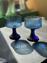 Load image into Gallery viewer, Blue Lenox Impromptu Coupe Glasses / Dessert Cups
