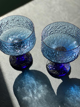 Load image into Gallery viewer, Blue Lenox Impromptu Coupe Glasses / Dessert Cups
