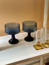 Load image into Gallery viewer, Blue Lenox Impromptu Coupe Glasses / Dessert Cups
