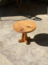 Load image into Gallery viewer, Small Round Vintage Wooden Table / Stand / Stool
