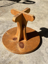 Load image into Gallery viewer, Small Round Vintage Wooden Table / Stand / Stool
