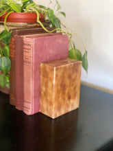 Load image into Gallery viewer, Mid Century Marble Stone Bookend Block - Single
