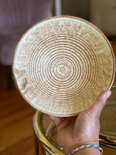 Load image into Gallery viewer, Midcentury Round Live Edge Red Beech Wood Bowl / Ashtray
