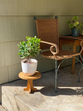 Load image into Gallery viewer, Small Round Vintage Wooden Table / Stand / Stool
