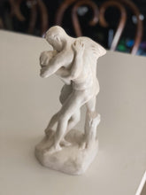 Load image into Gallery viewer, Tall White Lovers Embrace Couple Sculpture, signed
