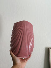 Load image into Gallery viewer, Large Pink Mauve Haeger Style Porcelain Ceramic Vase - Post Modern Art Deco Style
