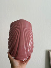 Load image into Gallery viewer, Large Pink Mauve Haeger Style Porcelain Ceramic Vase - Post Modern Art Deco Style
