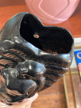 Load image into Gallery viewer, Lady Figurine Black Porcelain Hanging Vase / Vessel
