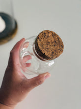 Load image into Gallery viewer, Small Glass Apothecary Jar with Cork Lid
