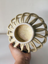 Load image into Gallery viewer, Vintage Round Lattice Weave Speckled Ceramic Bowl
