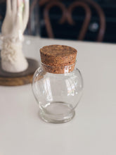 Load image into Gallery viewer, Small Glass Apothecary Jar with Cork Lid
