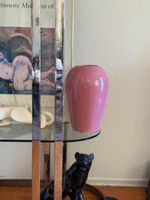 Load image into Gallery viewer, Large Royal Haeger Mauve Pink Porcelain Flower Vase - Post Modern Art Deco Style
