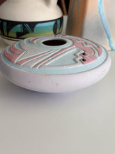 Load image into Gallery viewer, Native American Blue Pink Lavender Studio Ceramic Pottery Vessel / Vase
