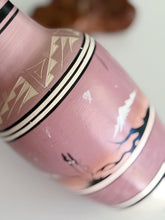 Load image into Gallery viewer, Tall Pink Multicolored Native American Studio Ceramic Pottery Vase / Vessel
