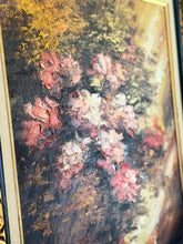 Load image into Gallery viewer, Vintage Abstract Floral Bouquet Impasto Painting w/ Gold Guild Wood Frame 25x18
