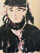 Load image into Gallery viewer, Vintage 1981 Berthe Morisot with a Bouquet of Violets Portrait Painting Art on Canvas 18x14
