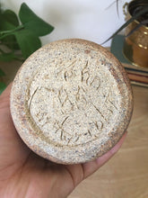 Load image into Gallery viewer, Vintage Earth Tone Textured Ceramic Vase with Maroon Glaze
