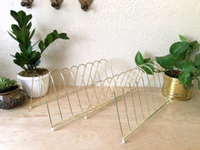 Load image into Gallery viewer, Vintage Gold Chrome Metal Wire Sorter / Organizer / Holder
