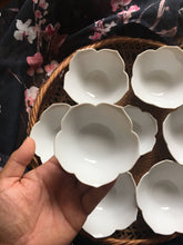 Load image into Gallery viewer, Vintage Small White Lotus Flower Nesting Bowls - Various Selections
