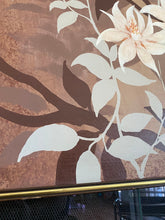 Load image into Gallery viewer, Vintage Lee Reynolds Original Art Painting - Brown and White Gradient Floral Bouquet Sun Scene
