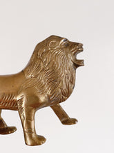 Load image into Gallery viewer, Vintage Solid Brass Lion Figurine / Sculpture / Statue / Paperweight
