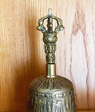 Load image into Gallery viewer, Solid Brass Tibetan Meditation Dorje Bell with Ornate Detail
