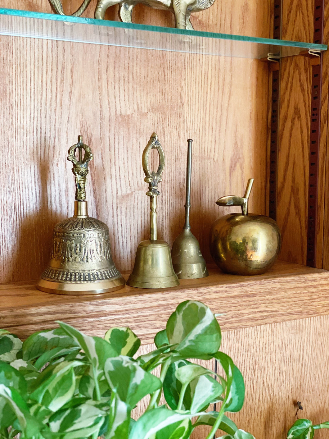 Solid Brass Tibetan Meditation Dorje Bell with Ornate Detail
