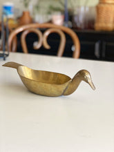 Load image into Gallery viewer, Solid Brass Duck Bird Dish / Catch-All Tray / Vessel
