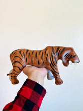 Load image into Gallery viewer, Vintage Leather Bengal Tiger Figurine
