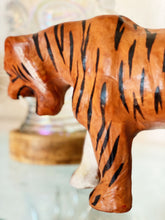 Load image into Gallery viewer, Vintage Leather Bengal Tiger Figurine
