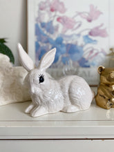 Load image into Gallery viewer, Vintage 1984 Porcelain Ceramic White Bunny Rabbit Molded Sculpture
