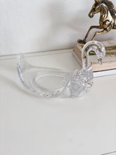 Load image into Gallery viewer, Vintage Clear Acrylic Resin Swan Figurine / Holder / Paperweight
