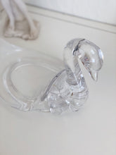 Load image into Gallery viewer, Vintage Clear Acrylic Resin Swan Figurine / Holder / Paperweight
