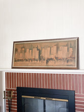 Load image into Gallery viewer, Framed Vintage Franco Cityscape Landscape Print - Mid Century Decor
