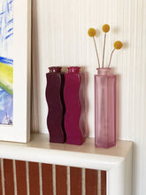 Load image into Gallery viewer, Vintage IKEA Squiggle Wavy Colored Glass Vase - Various Colors - Sold Separately
