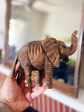 Load image into Gallery viewer, Vintage Solid Wood Carved Elephant Sculpture
