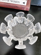 Load image into Gallery viewer, Vintage Scalloped Icicle Abstract Glass Candy Dish / Catch All Tray
