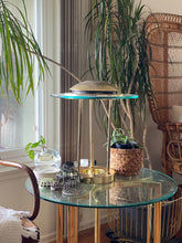 Load image into Gallery viewer, Atomic Gold and Lucite Saucer UFO Sonneman for Kovac Table Lamp
