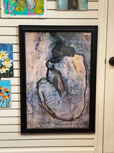 Load image into Gallery viewer, Large &#39;Blue Nude&#39; Picasso Print with Black Wood Frame
