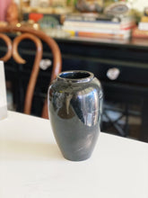 Load image into Gallery viewer, Jet Black Marble Stone Vase / Vessel
