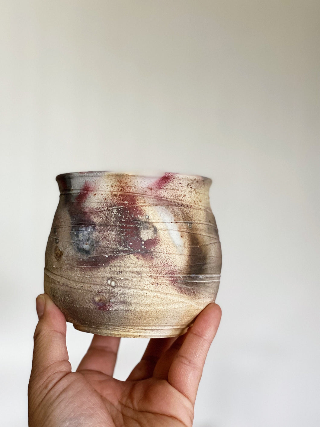 Marble-like Earthenware Ceramic Jar / Vessel