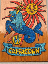 Load image into Gallery viewer, 1960s Gravel Art “Capricorn” Colorful Vintage Wall Decor
