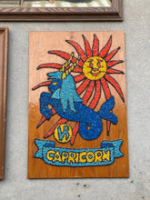 Load image into Gallery viewer, 1960s Gravel Art “Capricorn” Colorful Vintage Wall Decor
