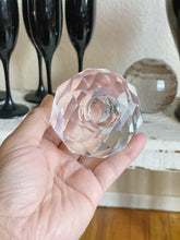 Load image into Gallery viewer, Vintage Mikasa Diamond Cut Crystal Glass Candleholder
