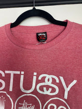 Load image into Gallery viewer, Vintage Stüssy Double S T-Shirt Salmon Red / 80s 90s 2000s Graphic Tee XL
