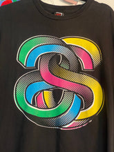 Load image into Gallery viewer, Vintage Stüssy Double S Infinite Flava Graphic Black T-Shirt / 80s 90s 2000s Graphic Tee
