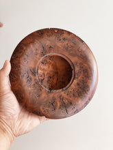 Load image into Gallery viewer, Midcentury Round Live Edge Red Beech Wood Bowl / Ashtray
