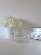 Load image into Gallery viewer, Small Vintage Glass Apothecary Candy Dish Jar
